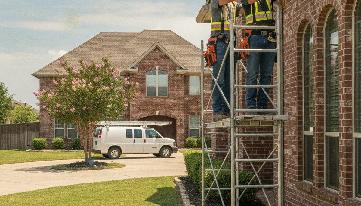 Emergency plumber truck in Houston, TX for plumbing repair and leak service